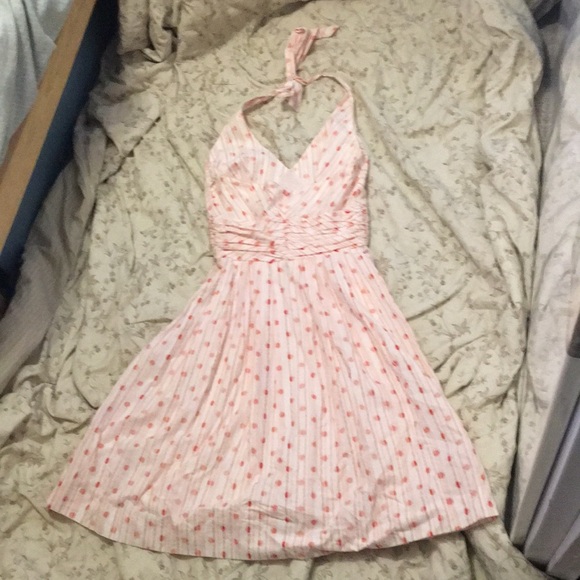 Anthropologie Moulinette Soeurs Swiss Polka Dot Halter Dress - Picture 2 of 9